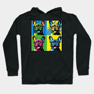 Bulldog French Pop Art Hoodie